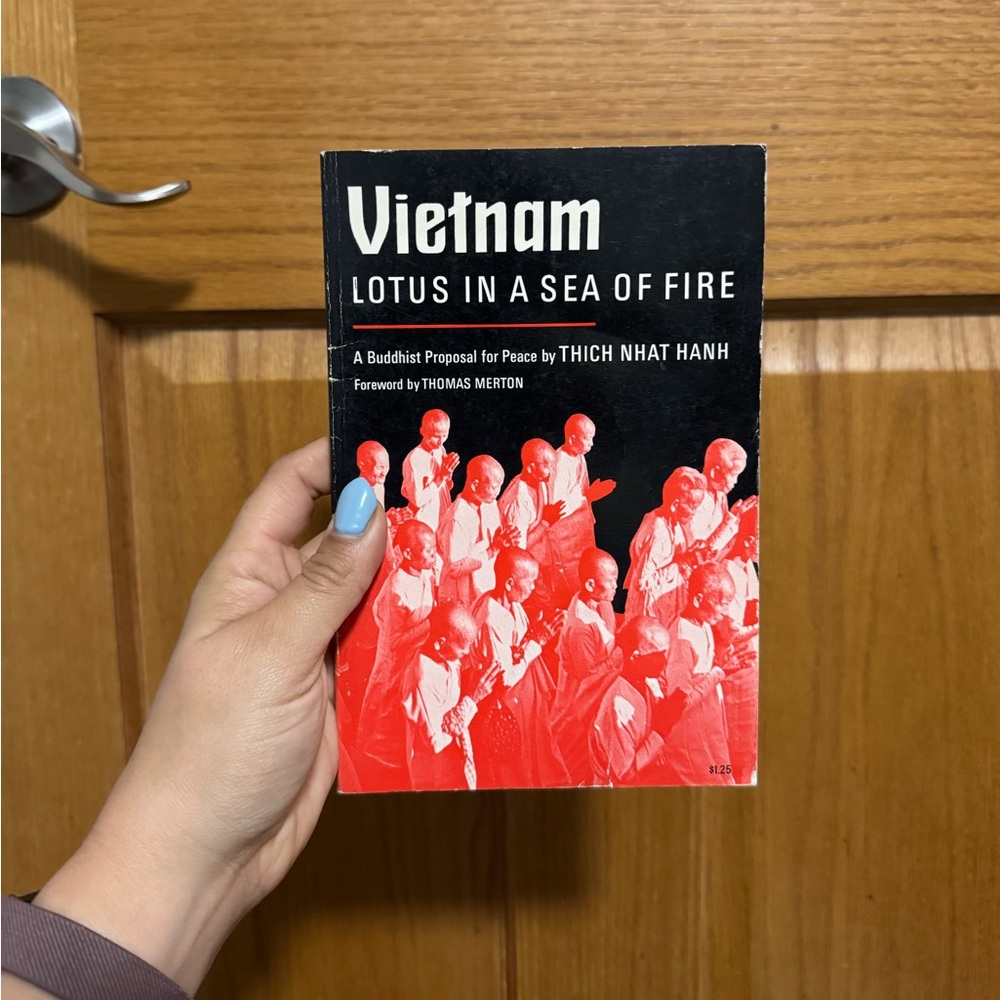 Vietnam: Lotus in a Sea of Fire — Black & Red Vintage Paperback